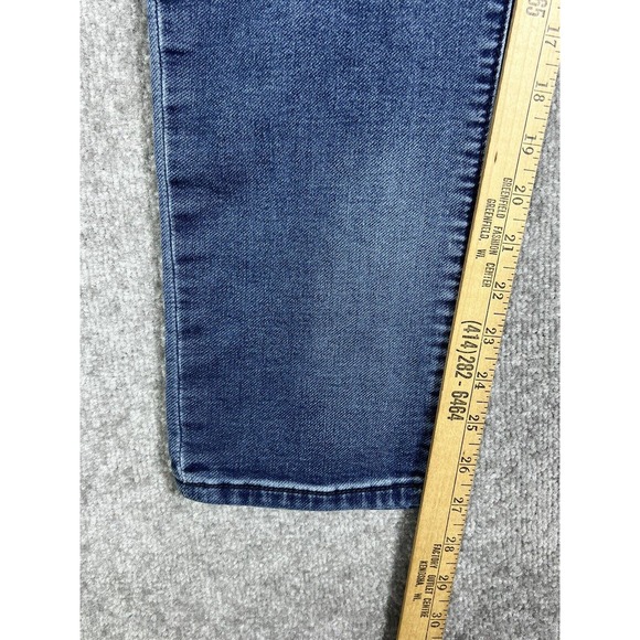 Seven7 Skinny Easy Fit Jeans Womens Size 12 Stretch Distressed Blue Denim - Picture 15 of 16